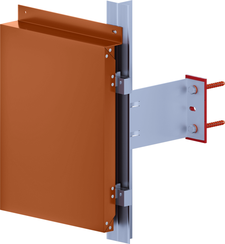 Алюминиевая подсистема для крепления композита